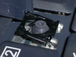Scissor switch with its rubber dome