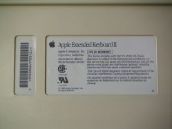 Rear label