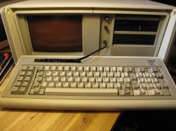 IBM Portable PC, with keyboard (German layout)