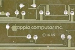 PCB detail showing Apple Computer logo