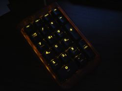 Deck 21-key numeric keypad, gold variant