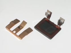 Leaf spring and contact assembly