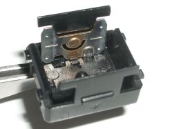 Rear contact plate placed into the base