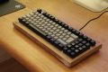 A Phantom-based keyboard with a wooden case