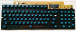 Plate mounted Cherry MX blue switches