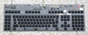 PCB mounted Cherry MX Black