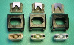Slider and tactile leaf comparison with salmon and early cream damped