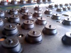 Top part of the rubber domes