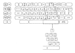 67 key data entry split spacebar layout diagram<ref>https://archive.org/details/bitsavers_ibm525xGA2onDisplaySystemIntroductionJan80_3999909/page/n33/mode/2up?q=keyboard</ref>