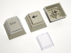 Relegendable keycaps with default legend printed, from a G80-3700HAU