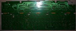 G80-2100 HDF: Backside of the PCB. (Spacebar is at bottom.)