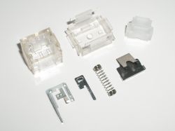 Fully disassembled, top views of components