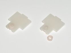 Slider side piece has rubber ring around connecting peg