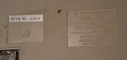 Serial/Model number from an early Amiga A500 keyboard