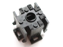 Base, below; only positions 6 and 7 have holes for terminals