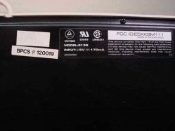 Rear label, with E5XKBM111 FCC ID