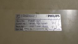 Label on the back side of the case