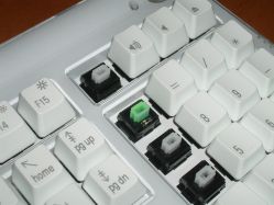 Tactile Pro 3 keyboard featuring both Forward SKBM White and green Xiang Min KSB-LE switches