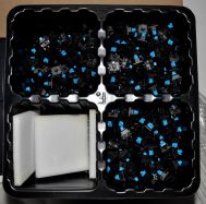 MX Blue switches in shipping box.