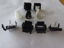 Assorted switches, disassembled
