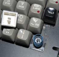 Branded linear switch from a 1983 keyboard