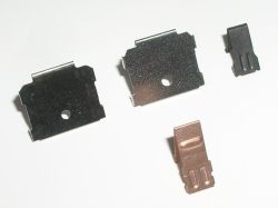 Rear view of assorted tactile leaves