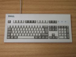 Top; keyboard was bought NIB and the keycaps have not yellowed
