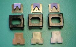 Slider and tactile leaf comparison with salmon and early cream damped (cream damped has also been found with the modified tactile leaf)