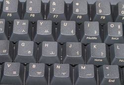 Hangul lasered PBT keycaps