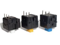 Omron B3G-S series white tactile vs amber and blue KPT