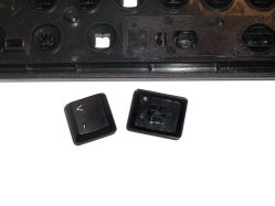 Keycap detail; at least three mount cross sections can be seen
