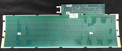 Top down view on the capacitive sensing PCB and metal back plate