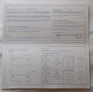 Reference card inside