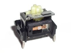 Mitsumi miniature mechanical contacts, held open by the slider