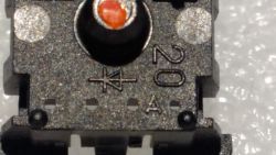 MX Black space bar key switch, close up