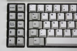 Left keyboard close up