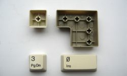 Keycaps close up