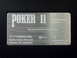 Metallic rear label (UK ISO)