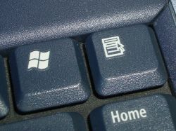 Windows and menu keys on an RM notebook