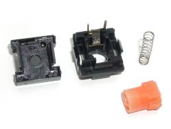 Partial disassembly; the lubricant on the movable contact is clearly visible