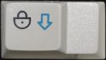 Cherry G80-2550 shows a stylized lock. Variant with step and blue down arrow.