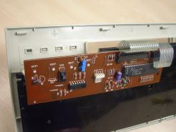 Controller board attaches to back of membrane assembly