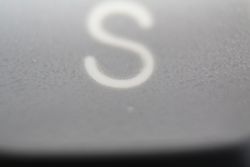 Double shot keycap, close up