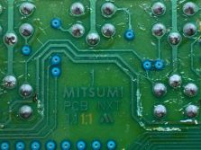 Mitsumi PCB close up, german layout
