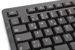 Keycap detail, left-hand side