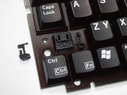 Stabiliser clip removed from the PCB