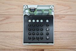 Membrane exposed through absent keys